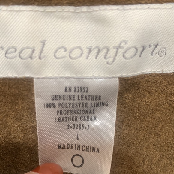 Women Large Suede Leather Jacket Vintage Western - Picture 5 of 5